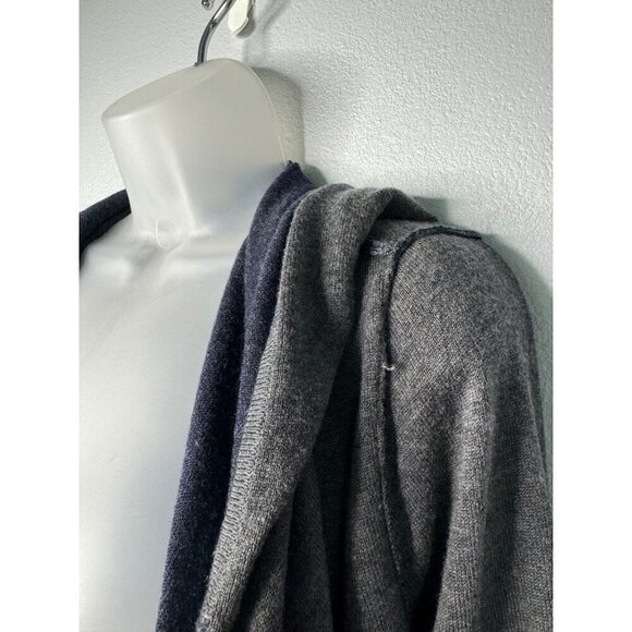 Joie Long Sleeve Longline Hooded Knit Open Cardigan SZ S-M Soft Grey - Picture 4 of 9